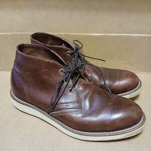 Red Wing Heritage Leather Chukka Work Boot 3141 Briar Oil Slick Size 10.5 Men